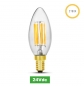 Preview: LED-Filament Kerze, 24V, 5W, 2700K, E14 (Adapter E27)