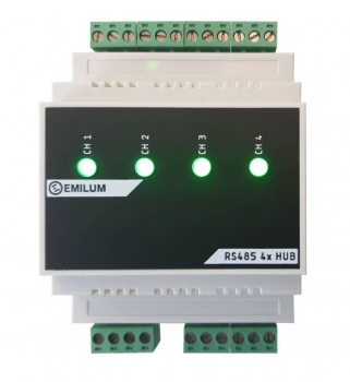 DMX/RDM, RS485, 4-Port Hub/Splitter