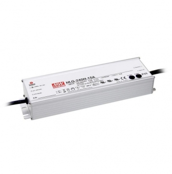 HLG-240H-24A LED-Treiber, LED-Trafo Konstantspannung, Konstantstrom 240 W 10 A 24 V/DC PFC-Schaltkreis, Überlastschutz