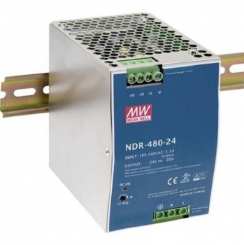 NDR-480-24 Hutschienen-Netzteil (DIN-Rail) Konstantspannung, 480 W 0 - 20 A 24 V/DC PFC