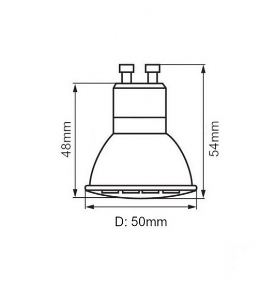 LED-Retrofit-Spot, 24V, 4W, 2700K, GU10