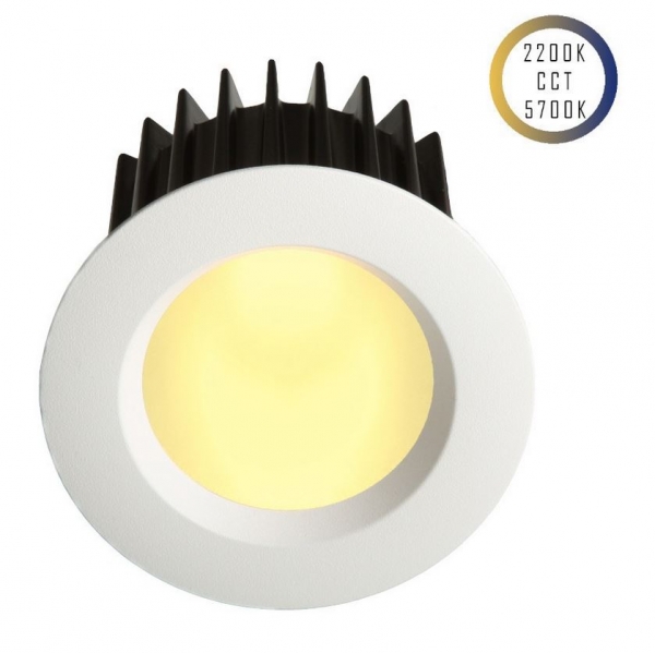 LED-Spot 24V, 8W, 2200K/5700K, CRI90 (Tuneable White, CCT)