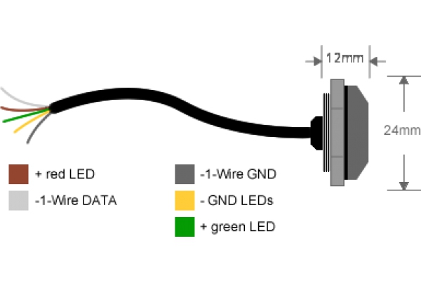 Elektronischer Schlüssel - iButton Leser Indoor