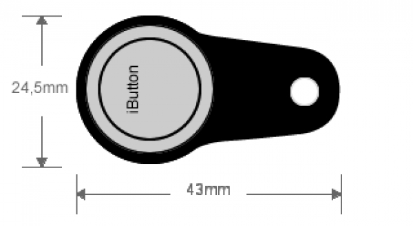 Elektronischer Schlüssel - iButton magnetisch